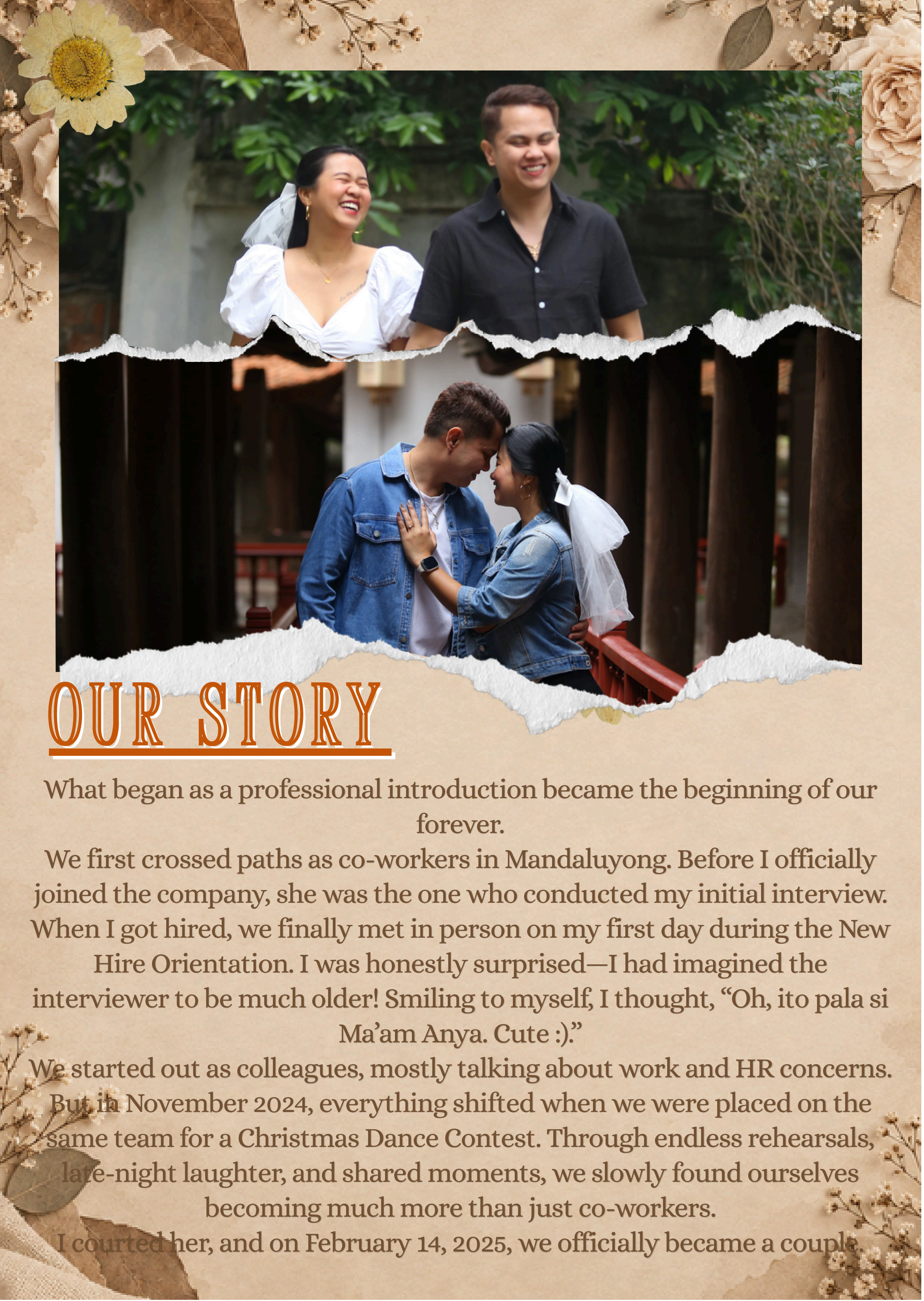Wedding invitation page 2
