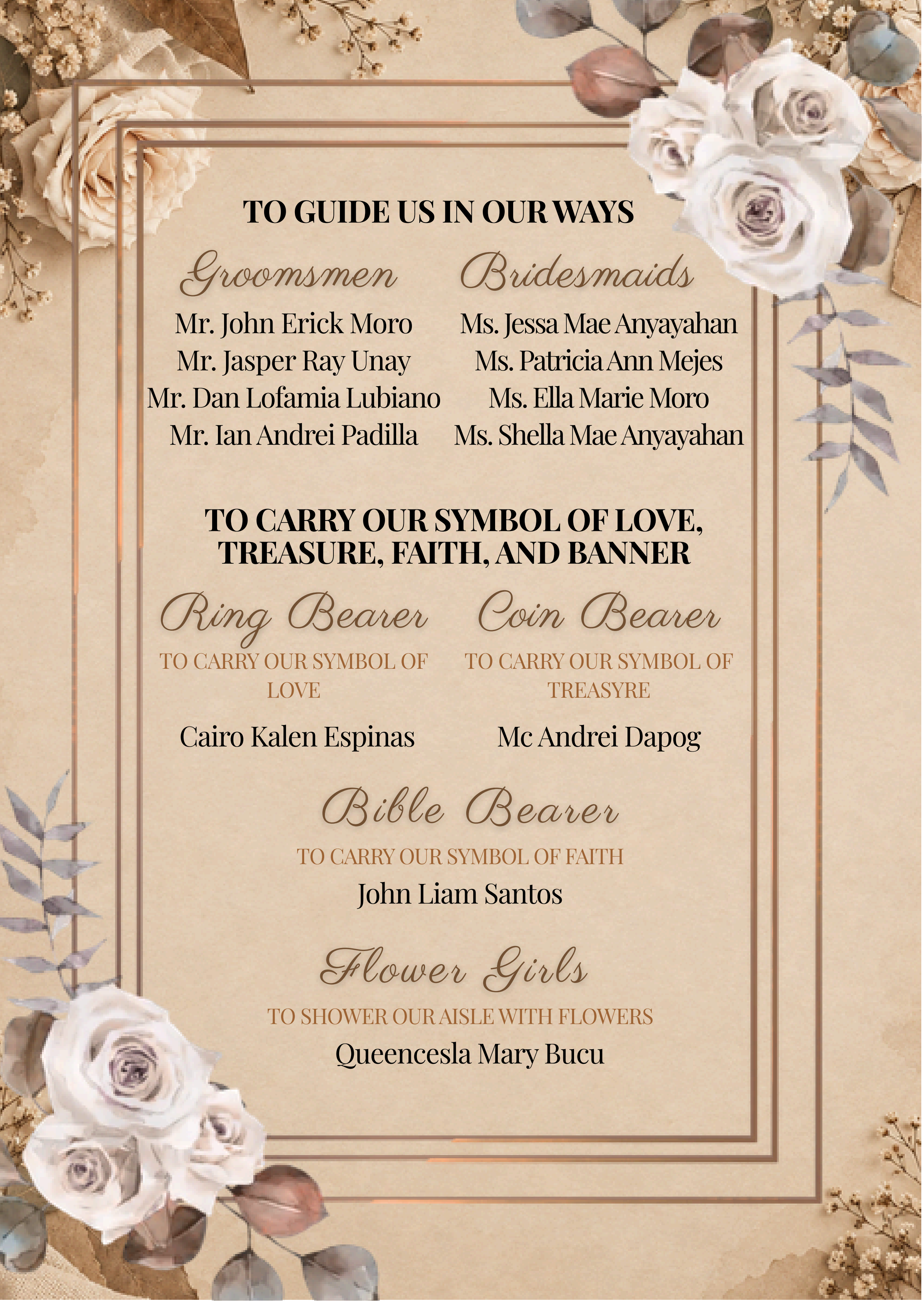 Wedding invitation page 7